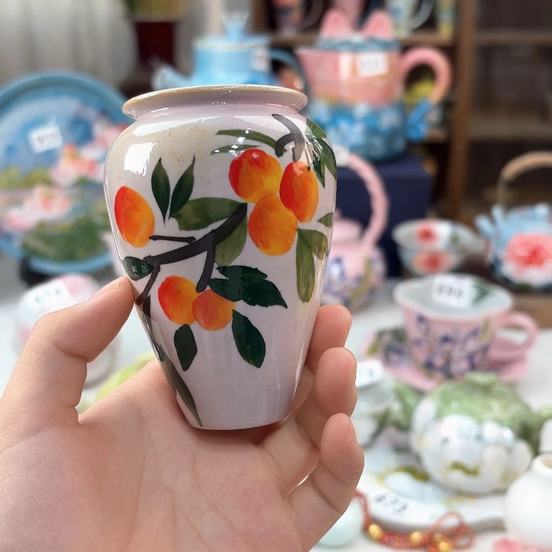 景德镇手绘高温釉下彩陶瓷茶具