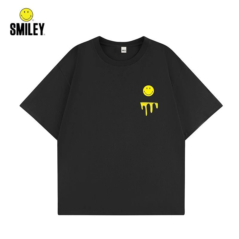 【皓然专属】SMILEY【郑恺同款】 情侣款纯棉百搭圆领印花短袖