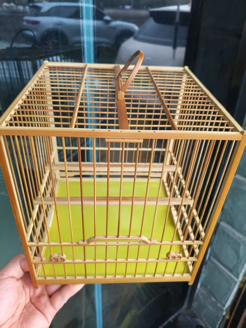 鬼工记/绣眼鸟亮笼方笼实惠的养笼直径约21厘米鸟笼小鸟笼