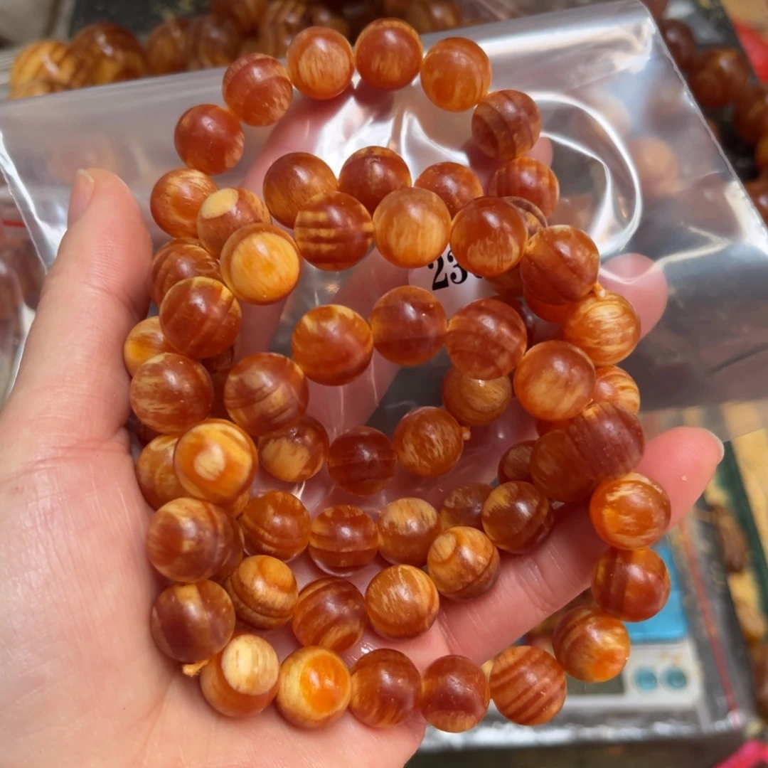 松木（琥珀木）手串/手链1.2单圈230号