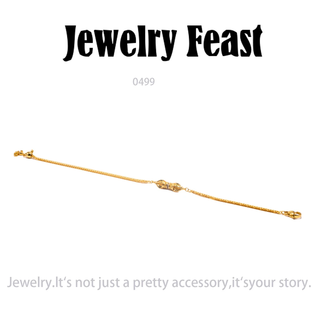 铜合金手链 时尚简约轻奢设计师手链~0499