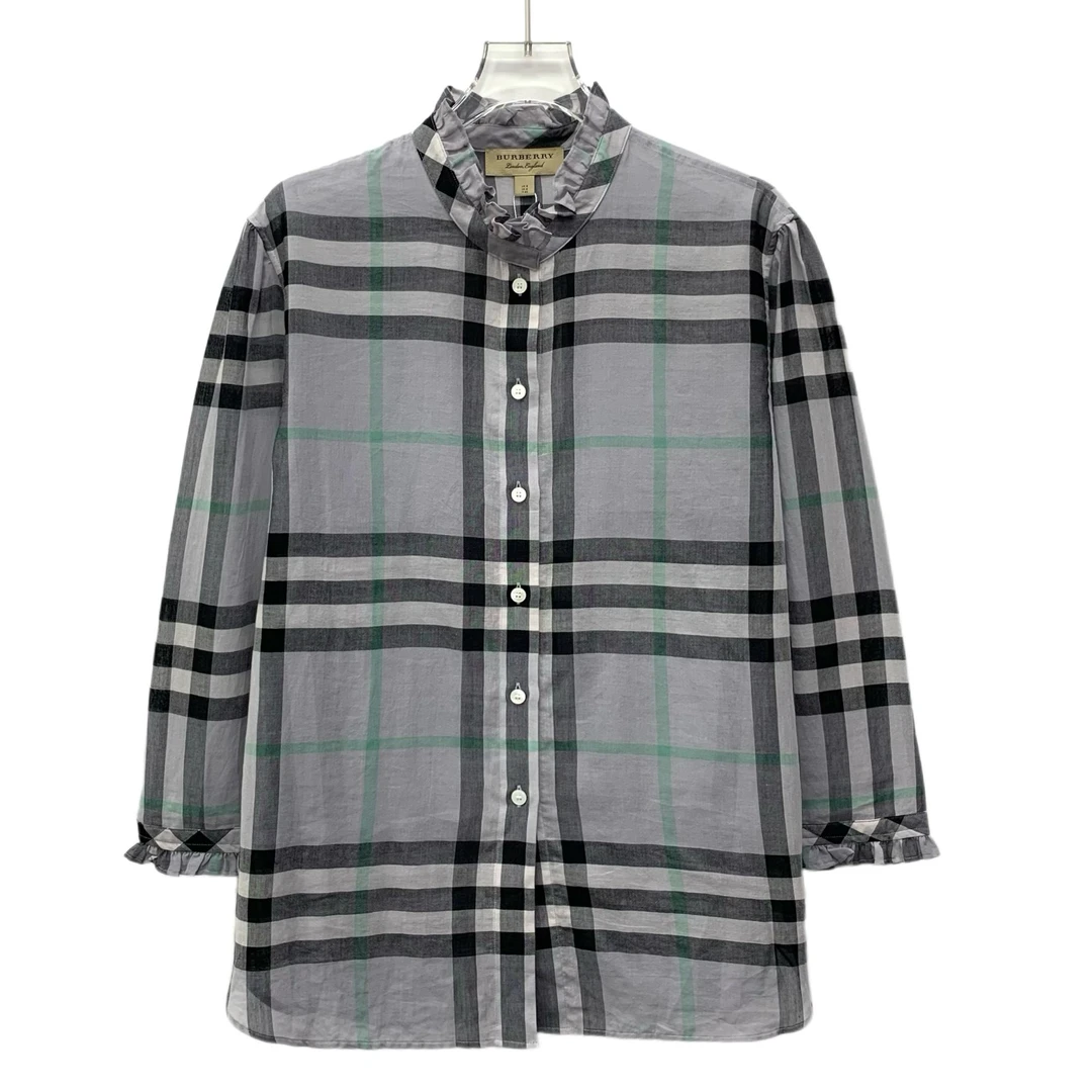 99新 BURBERRY/博柏利 gw0241 格纹衬衫
