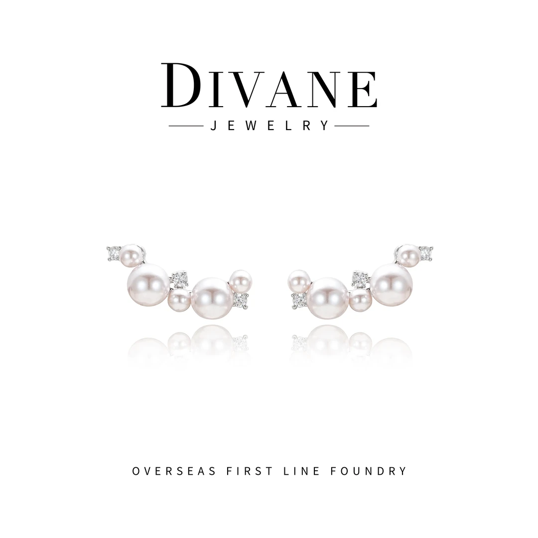 IDLOVE★爱丽梦境百搭珠珠耳钉 G0442