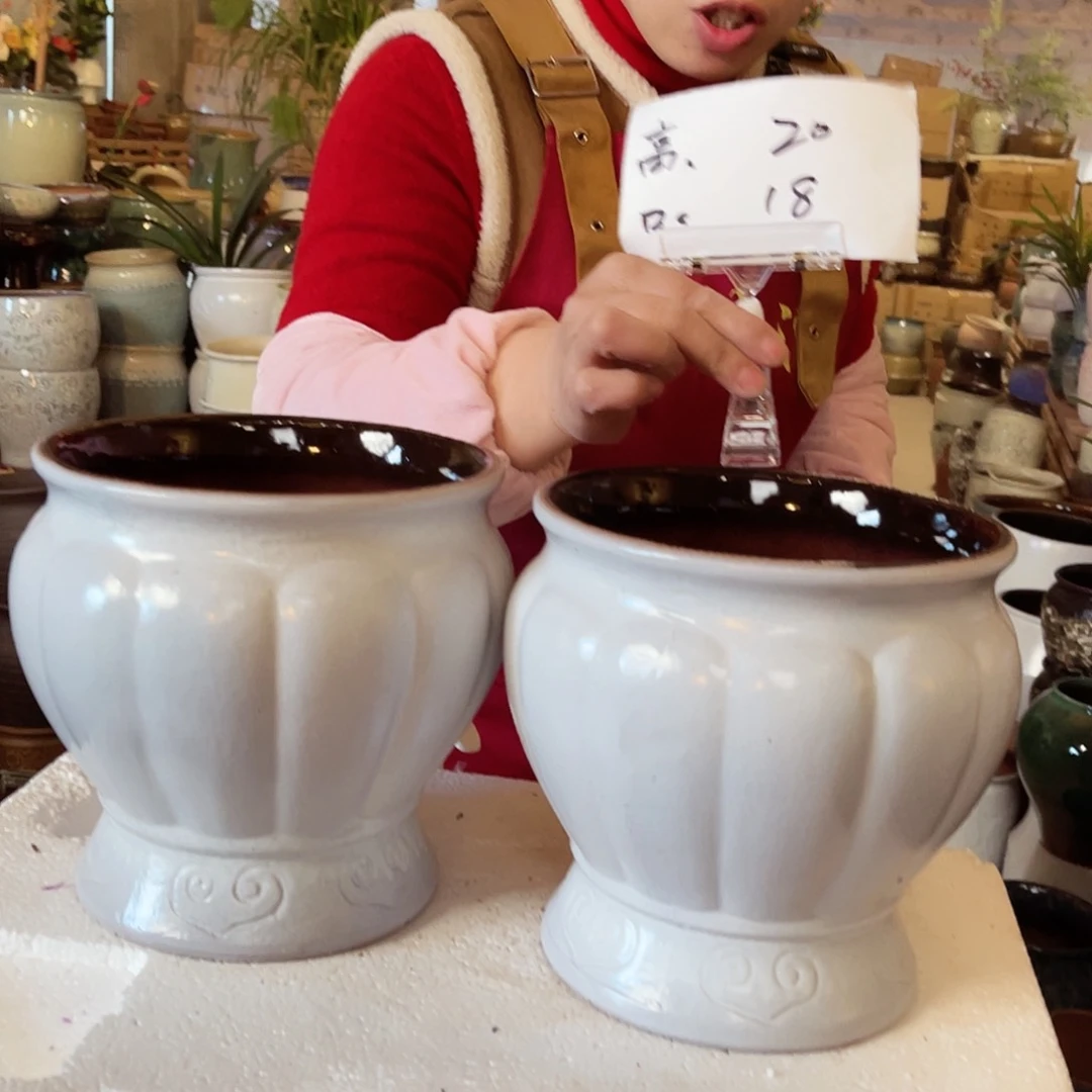 紫砂花盆高度20口径18