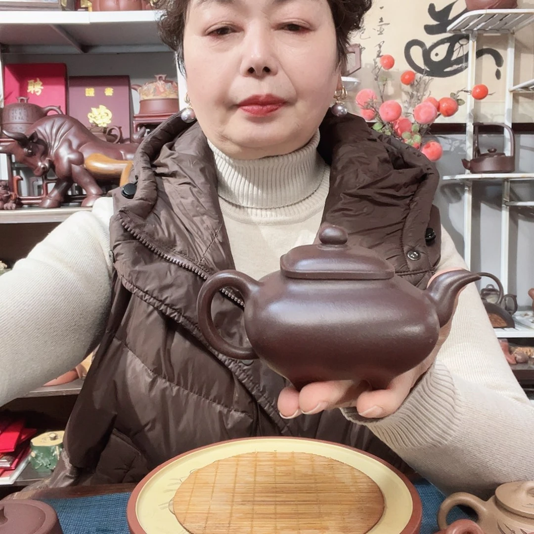 木***马茶壶紫泥原矿紫砂壶