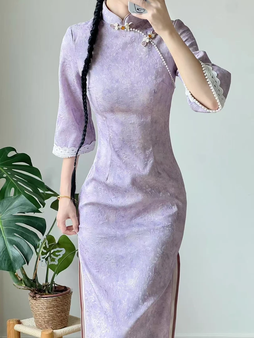 【初玥】上上签2025年秋季新款素雅新中式国风大气日常复古气质旗袍