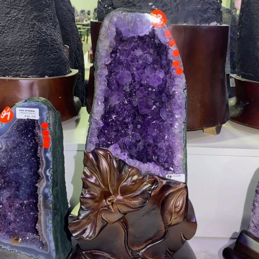 未镶嵌大型摆件（非配饰）紫晶46x24