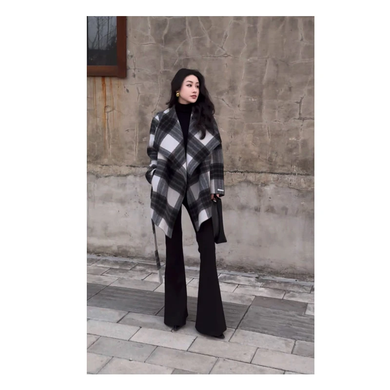 冬季大衣【201-225】时尚百搭长款大衣