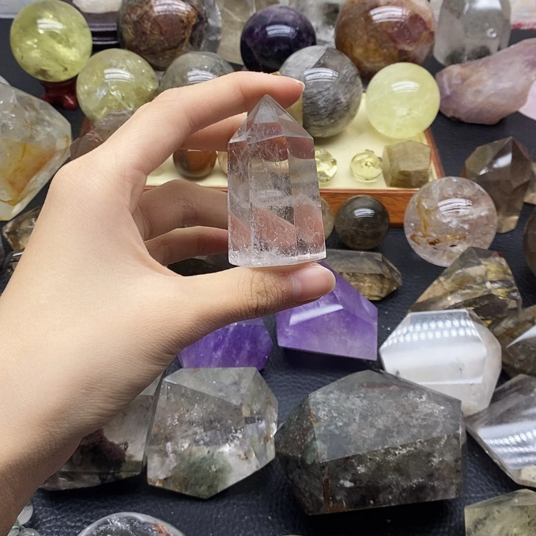 珠宝半成品水晶未镶嵌220水晶石