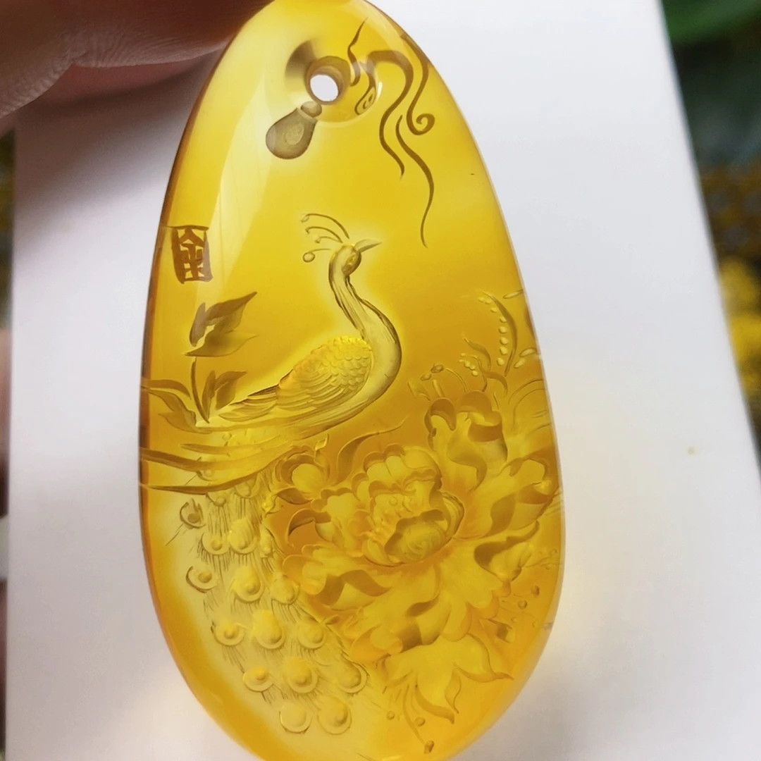 【闪购商品】金珀吊坠(不含链)未镶嵌