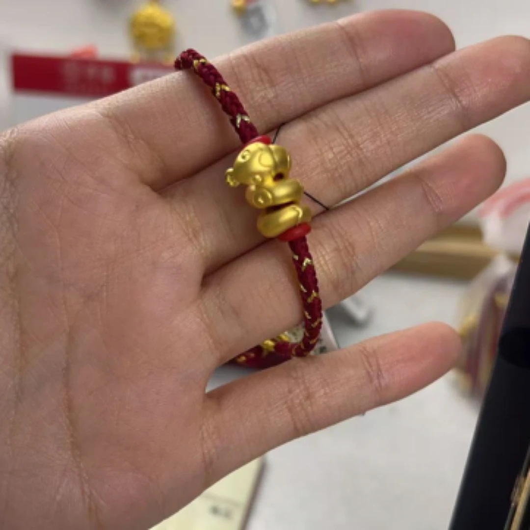 【老庙黄金】2足金卷卷蛇