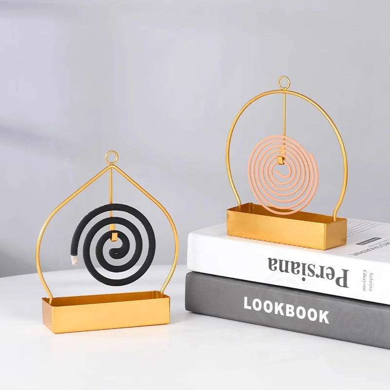 蚊香架家用创意铁艺檀香架子个护工具托熏香蚊香盘托蚊香架接灰盘