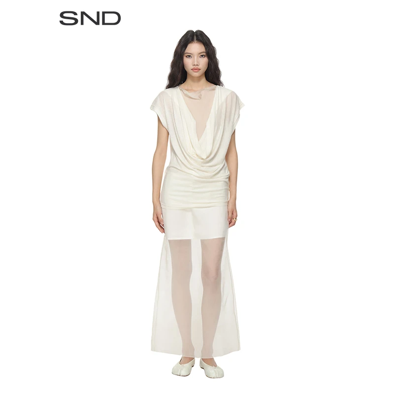 【II SENSE 设计师品牌】SND SS25  深领光影连衣裙