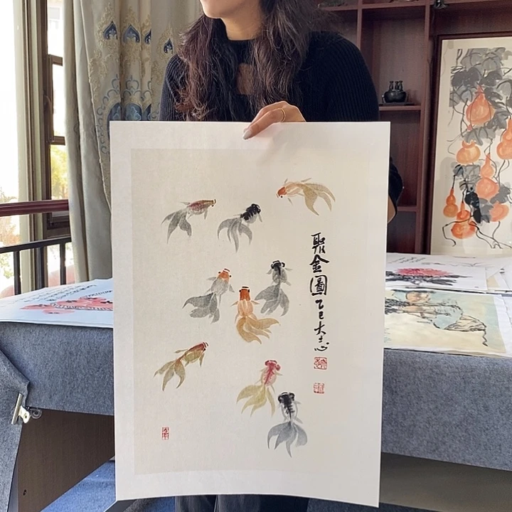 国画纯手绘国画写意作品35*50cm