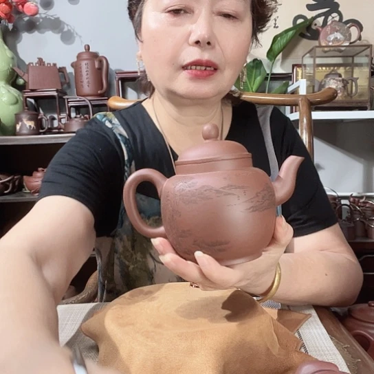 春***晓茶壶底槽青原矿紫砂壶