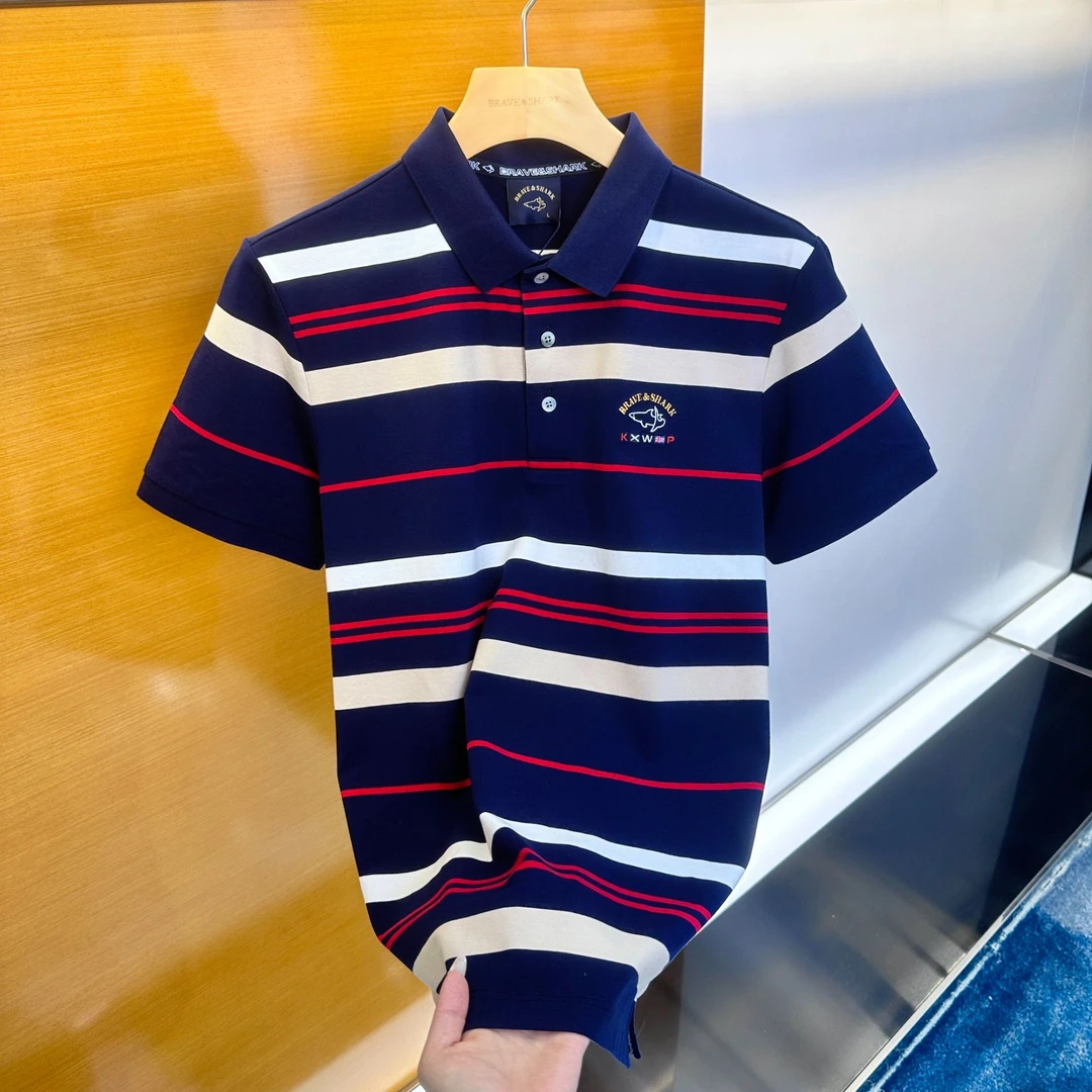 BRAVESHARK/勇士鲨鱼夏薄短袖polo衫5217