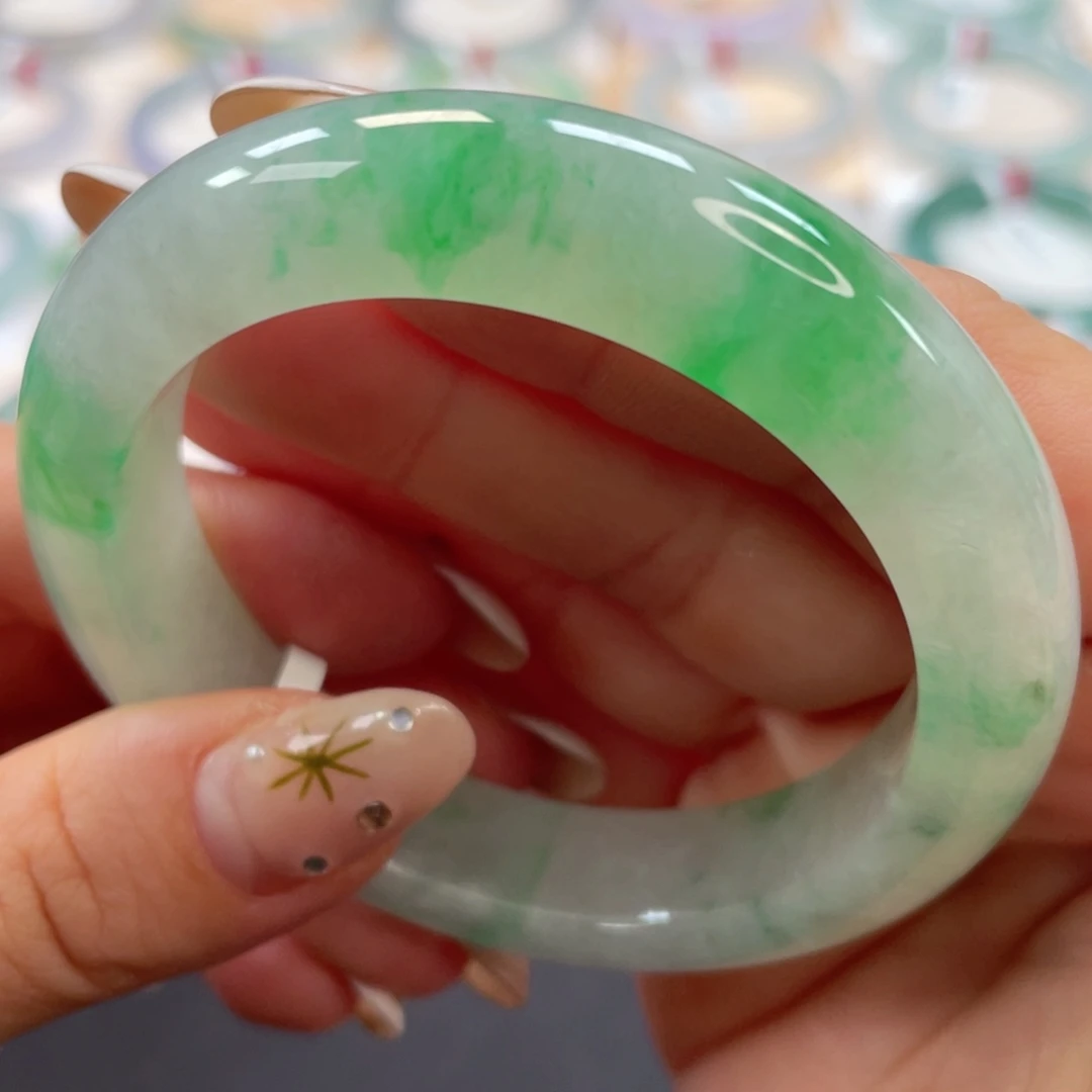 未镶嵌手镯翡翠1号冰阳必拍