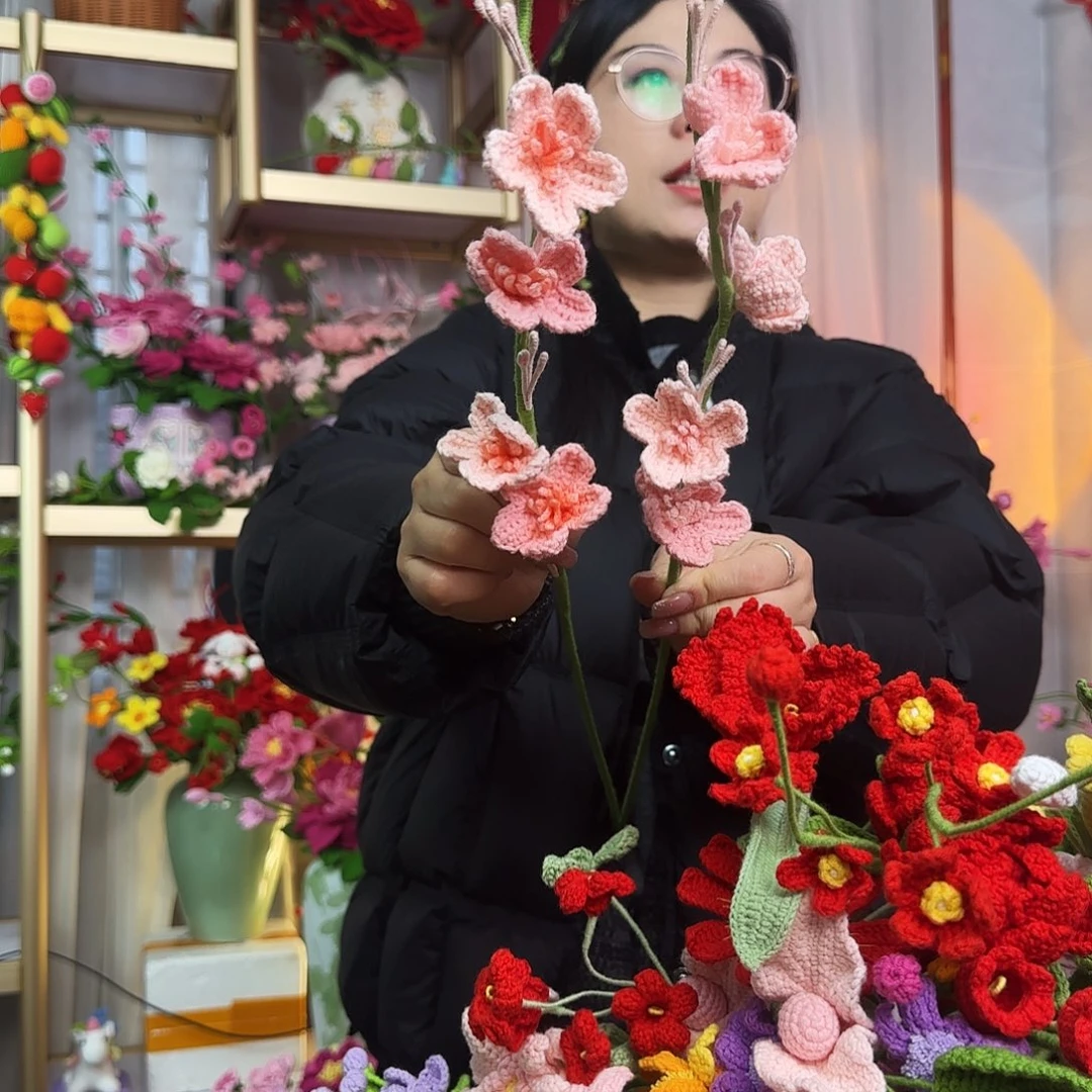 手工钩织设计花束