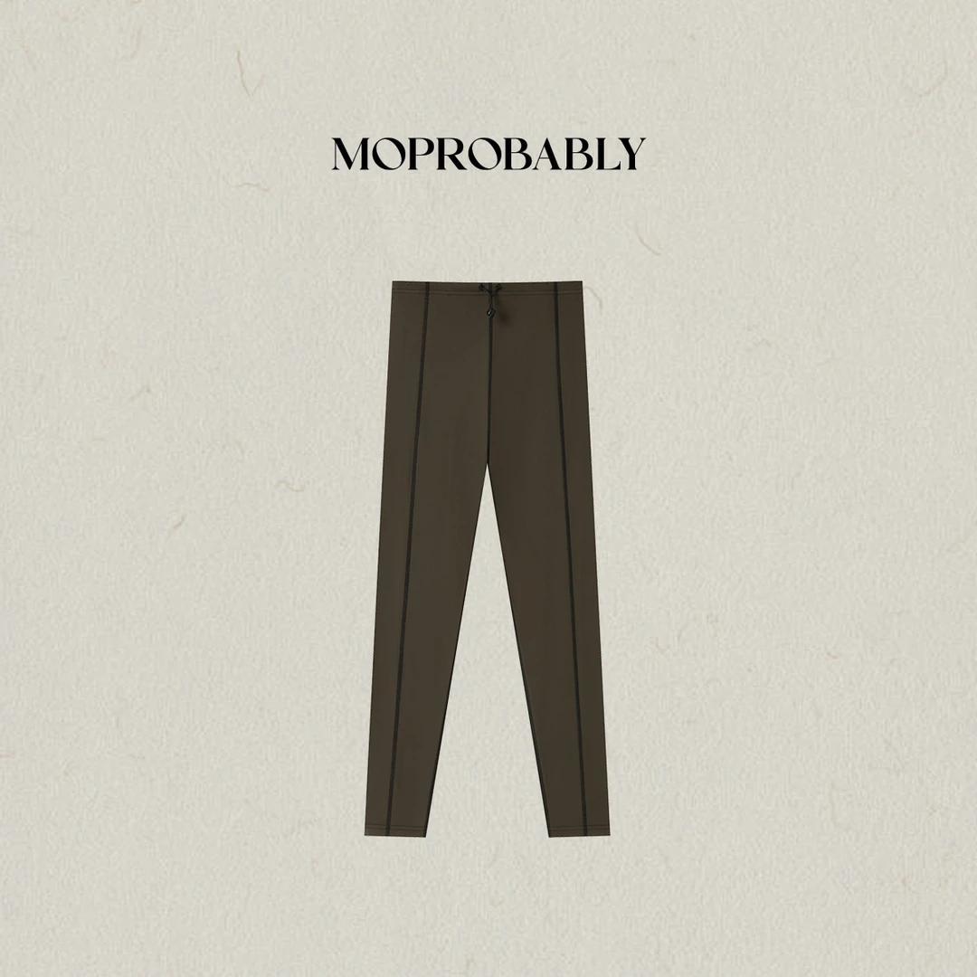 Moprobably李予诺「轻踪」简约时尚百搭运动休闲瑜伽裤L5351018