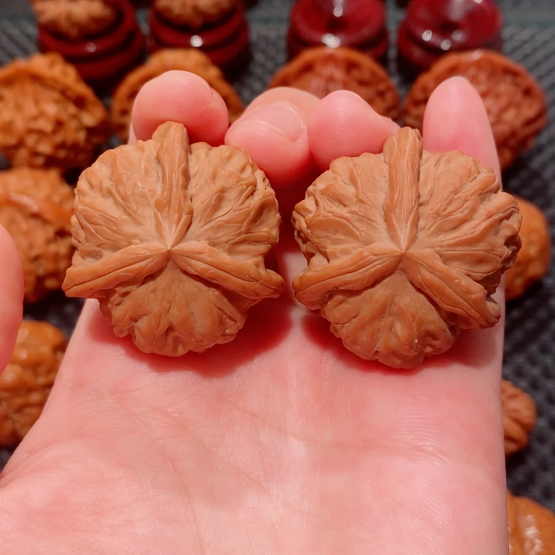 文玩核桃把件石门元宝三棱全品货头