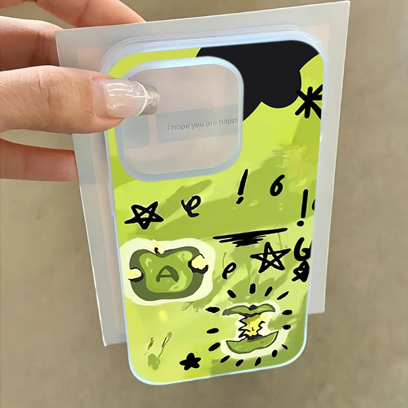 苹果涂鸦适用iphone16promax苹果15手机壳14PLUS软13幻影12防摔11