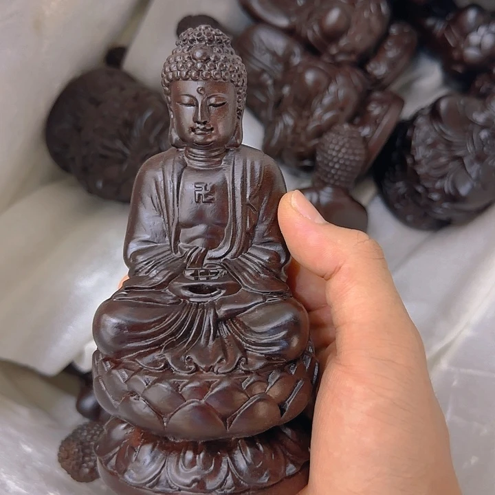木黑檀木15坐佛一身