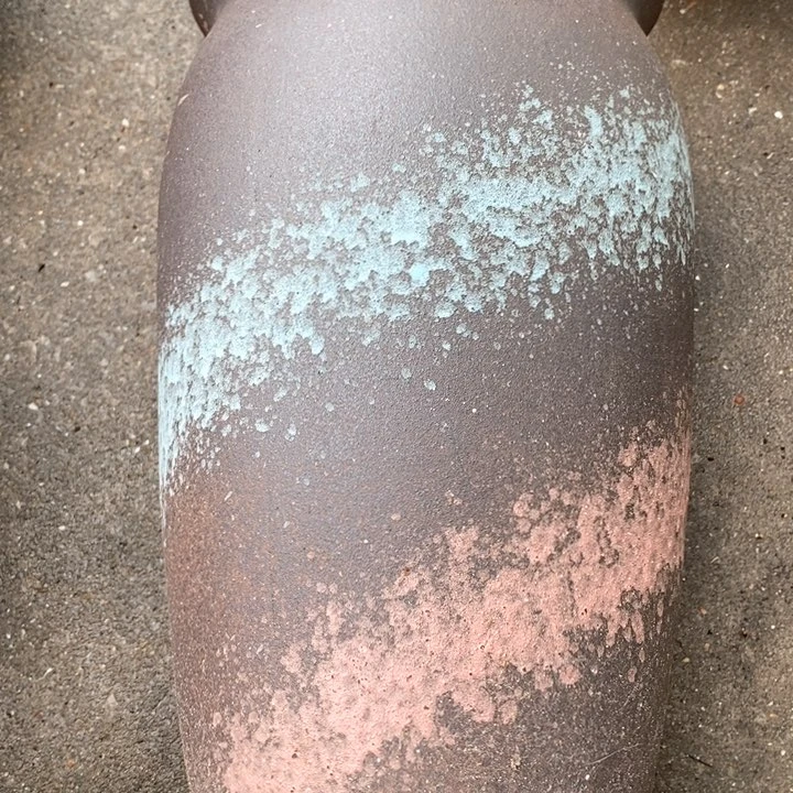 紫砂花盆高约41口约22