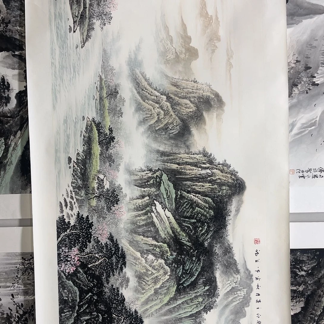 国画周秋宏180/70青绿山水