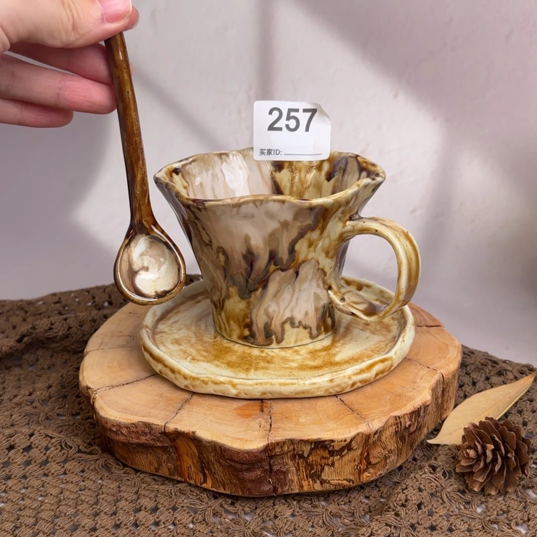 手工手作马克杯花口1234