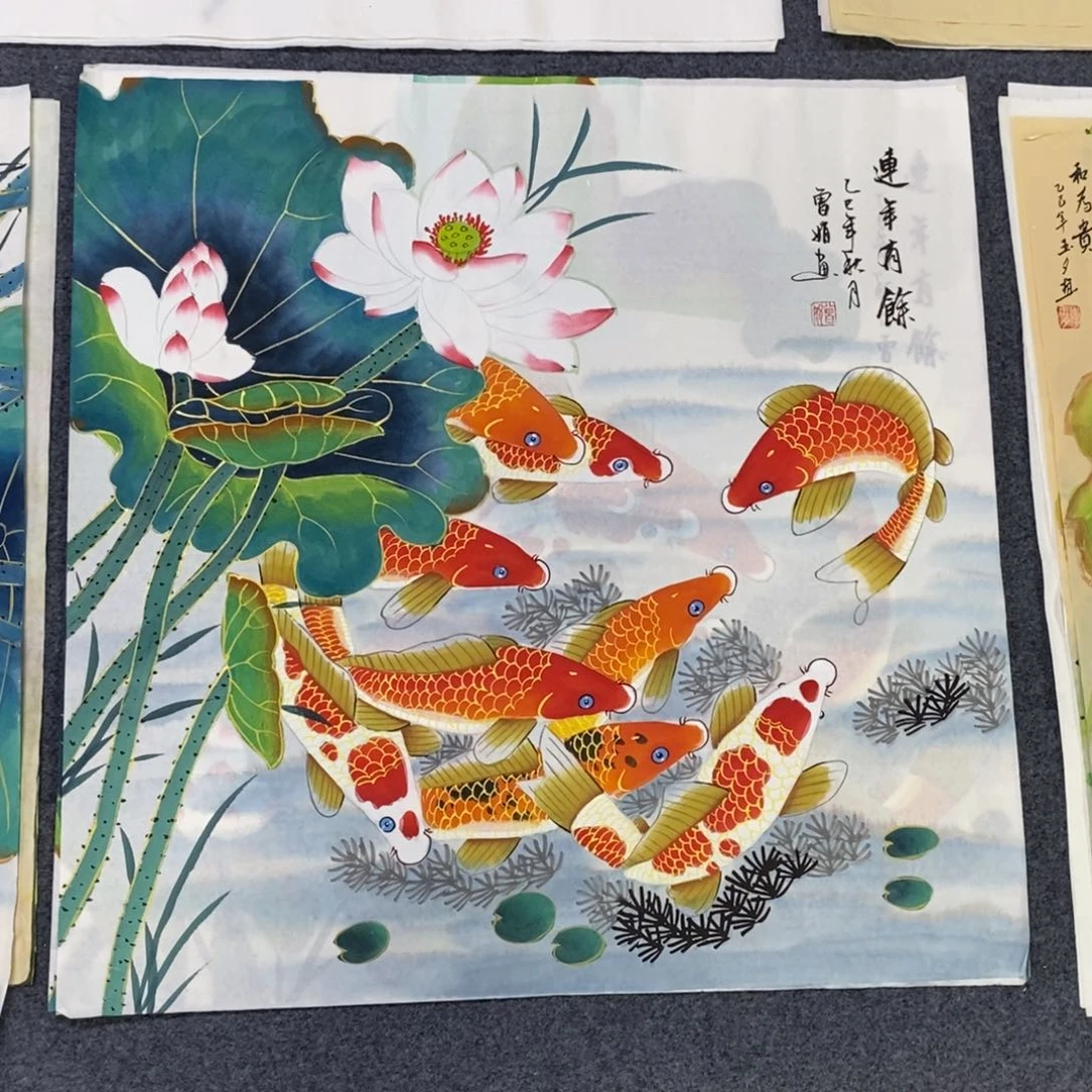 国画尺寸68✖️68斗方手绘画