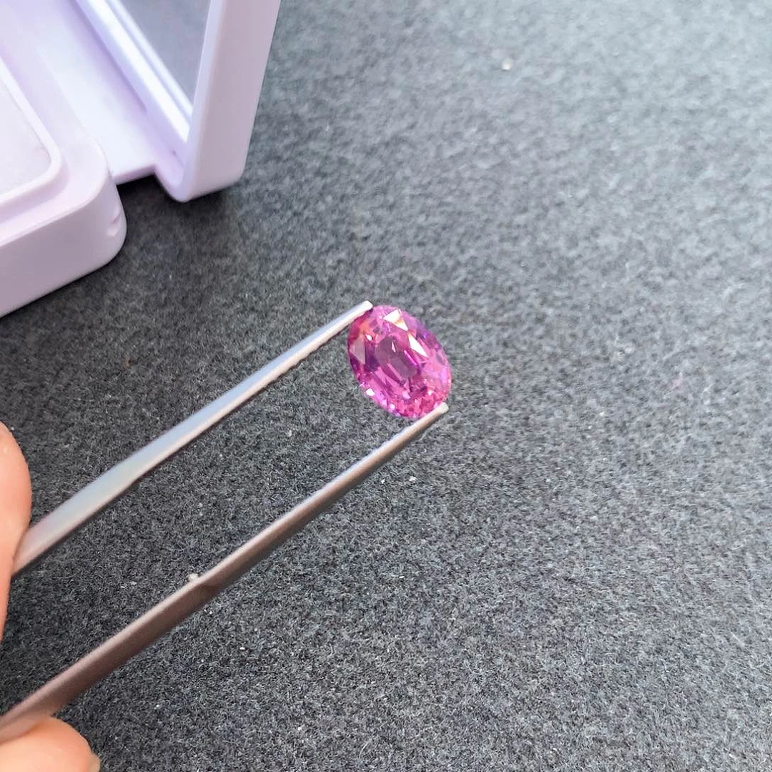 彩色蓝宝石裸石未镶嵌2.06克拉无烧