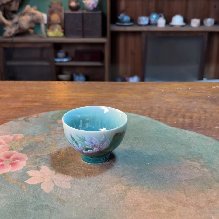 柴烧纯手工手绘陶瓷