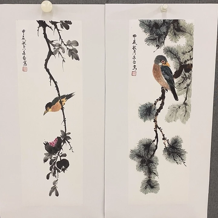 国画手绘手写作品135