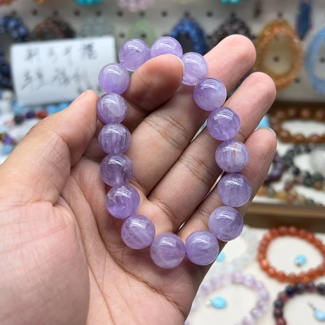 手链水晶未镶嵌13.3咪紫兔毛