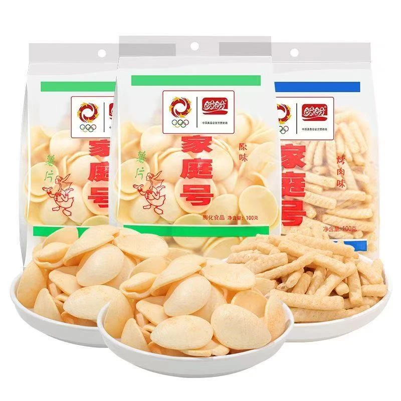 盼盼家庭号薯片100g番茄味原味薯片虾条老式薯片解馋膨化休闲零食