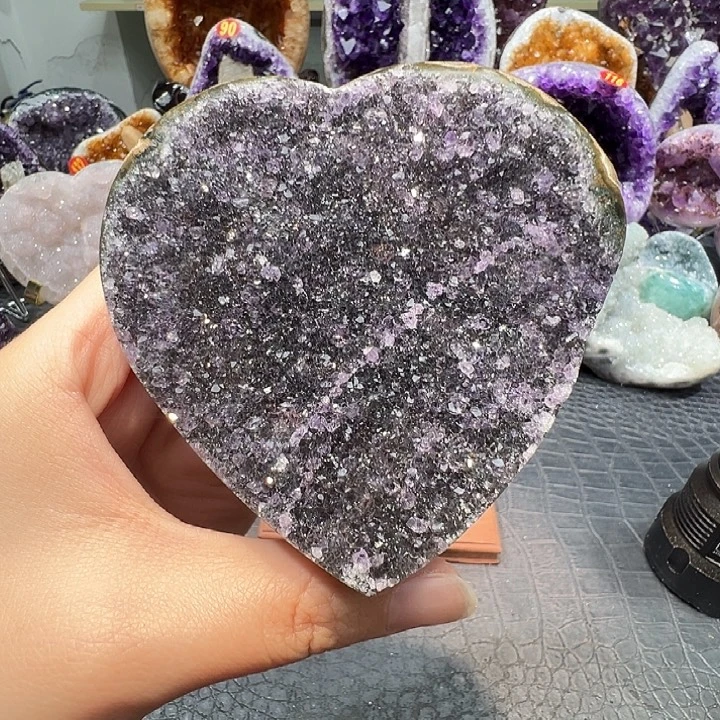 紫晶珠宝半成品未镶嵌