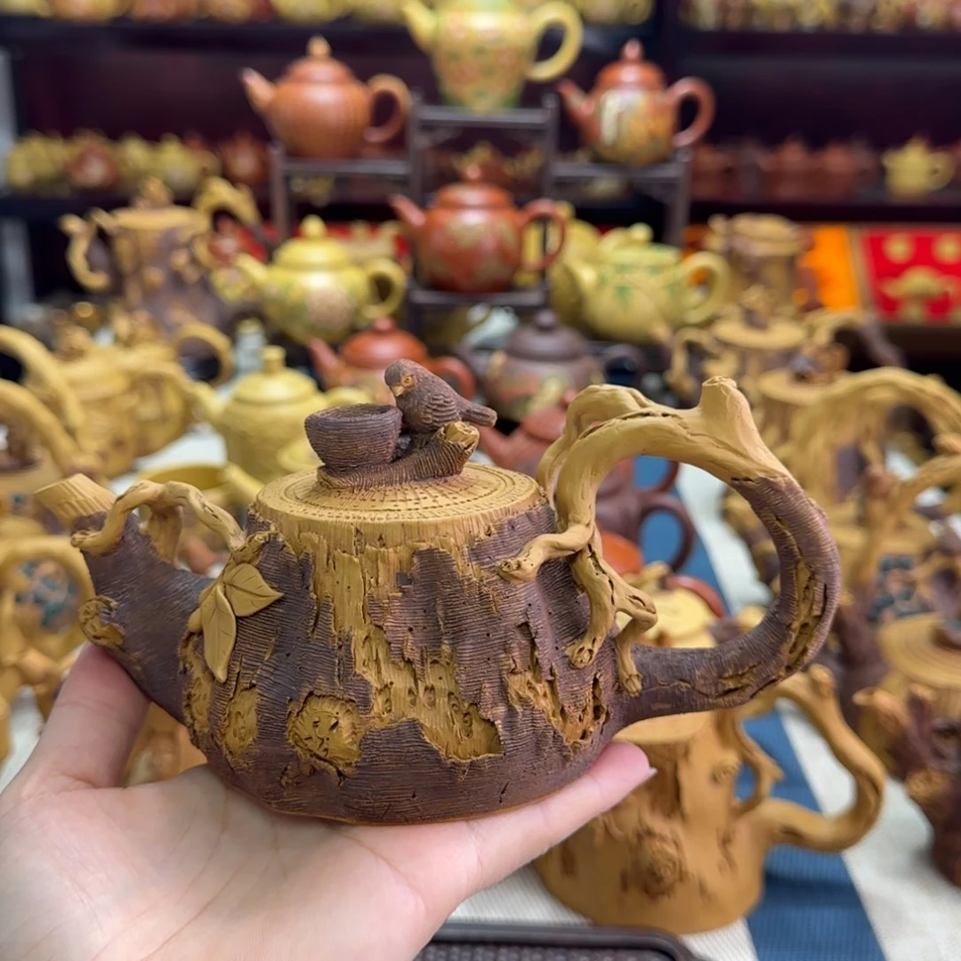 茶壶段泥枯木喜鹊