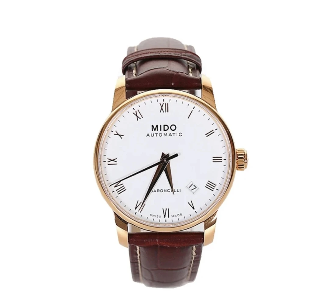 未使用 Mido/美度 全新/贝伦赛丽/38mm/男表/机械/皮带