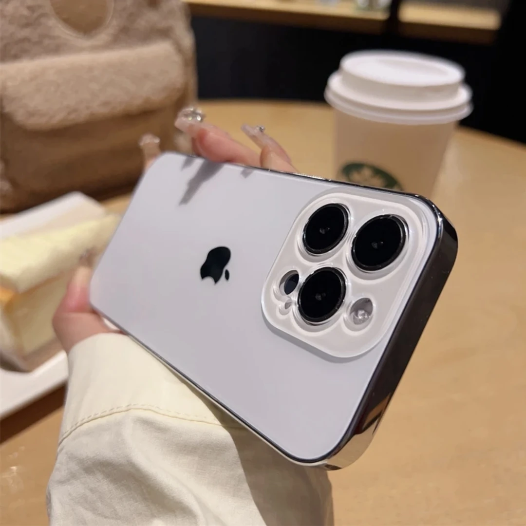 适用苹果17promax手机壳电镀精孔高级iPhone16/15/14/13/12磨砂壳