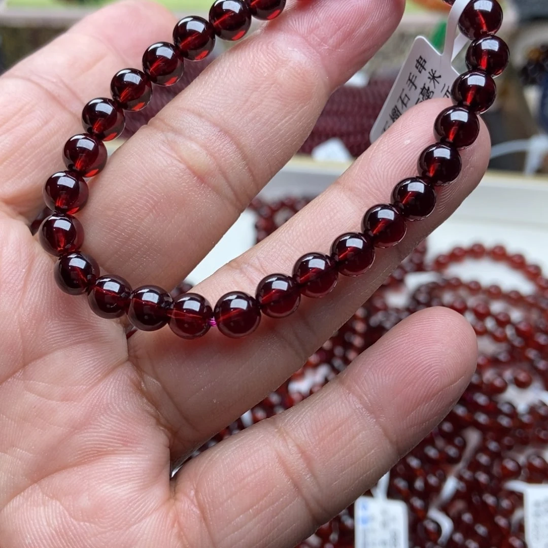 石榴石未镶嵌手串6.5