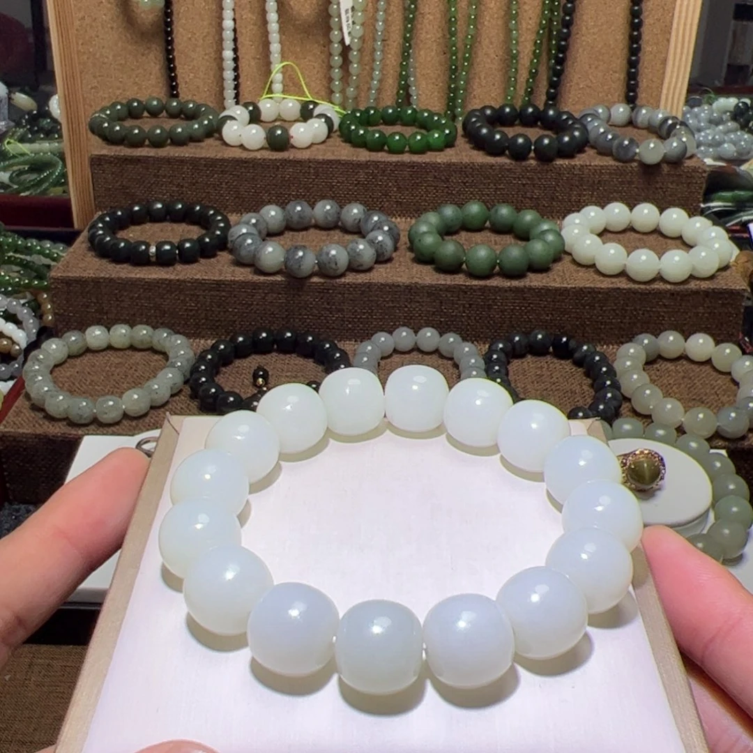 【***】和田玉未镶嵌手串