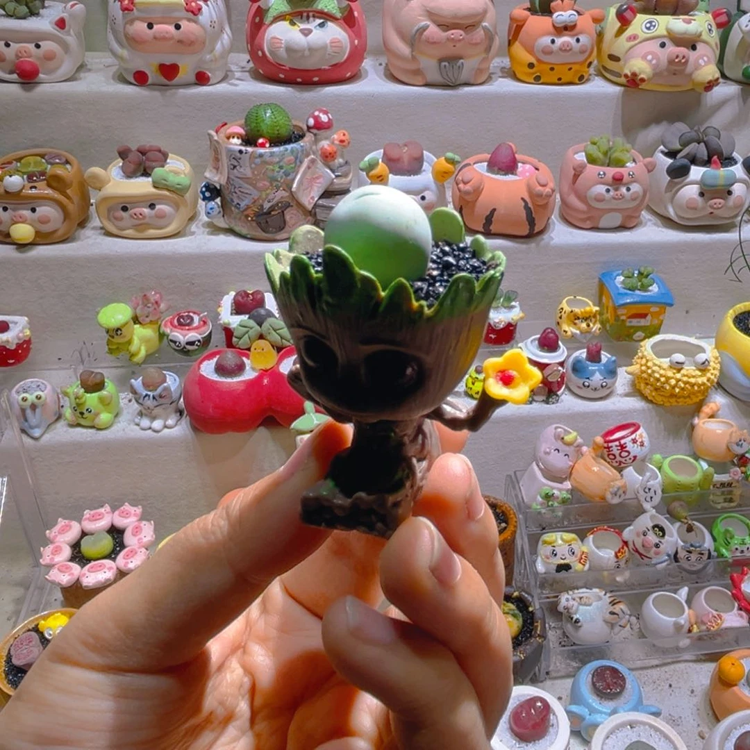 025鸽子蛋1.8厘米带盆土一套19