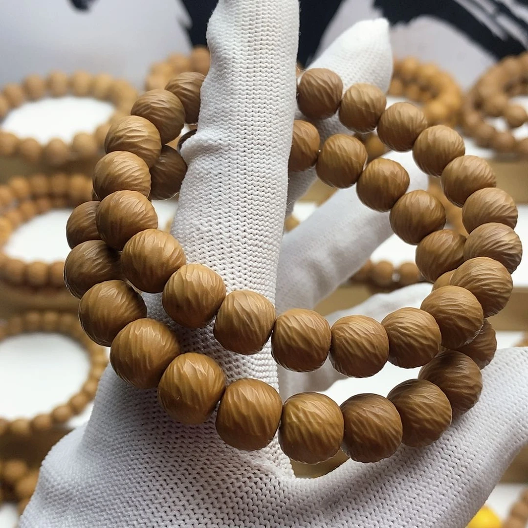 猴头核桃吊坠微瑕款云锦48.8