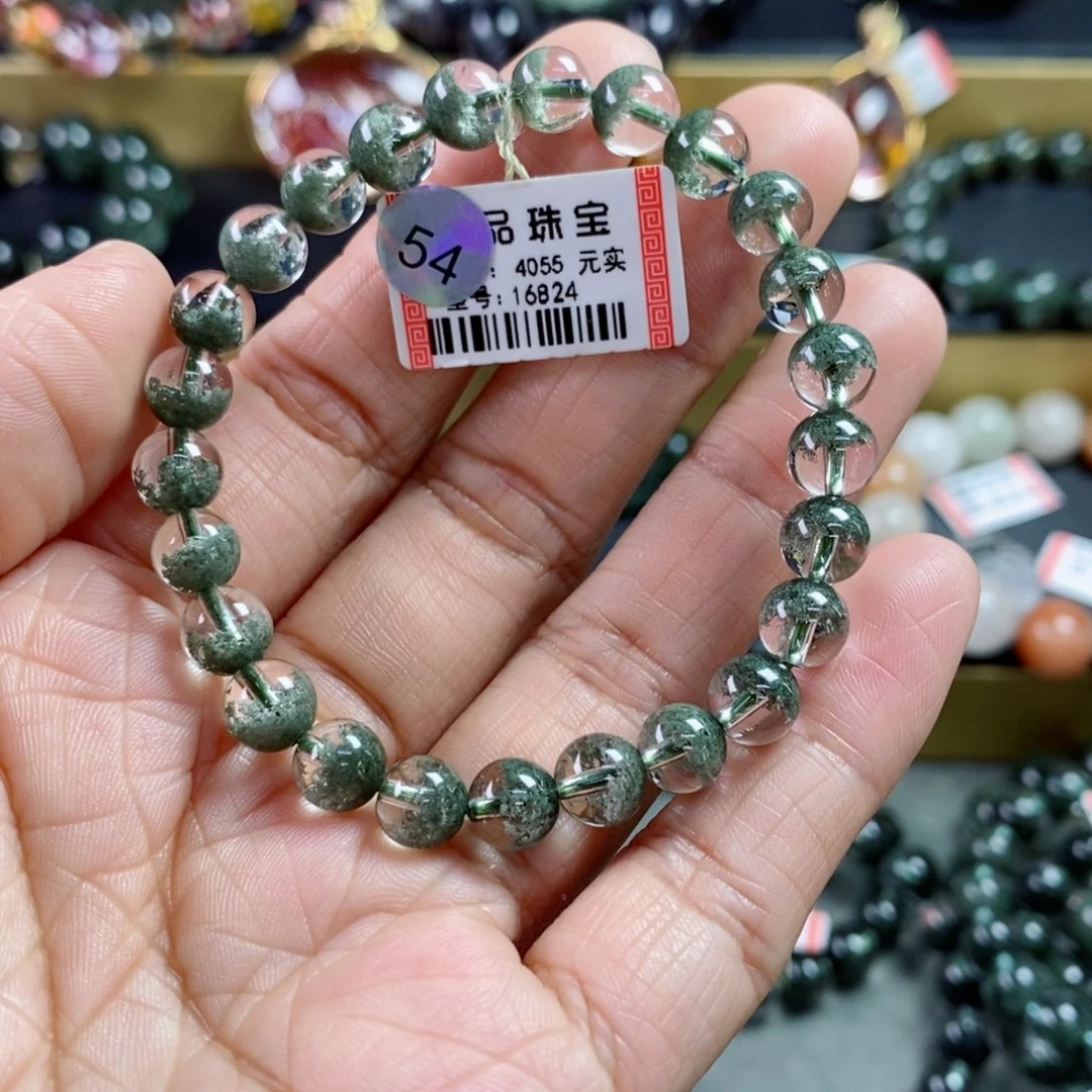 水晶手链未镶嵌V****✨绿幽灵手链16824