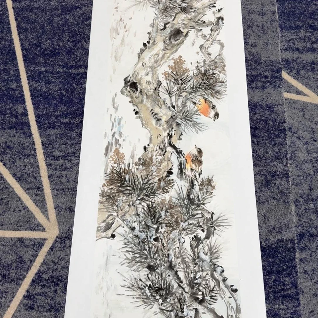 国画国画作品山水花鸟