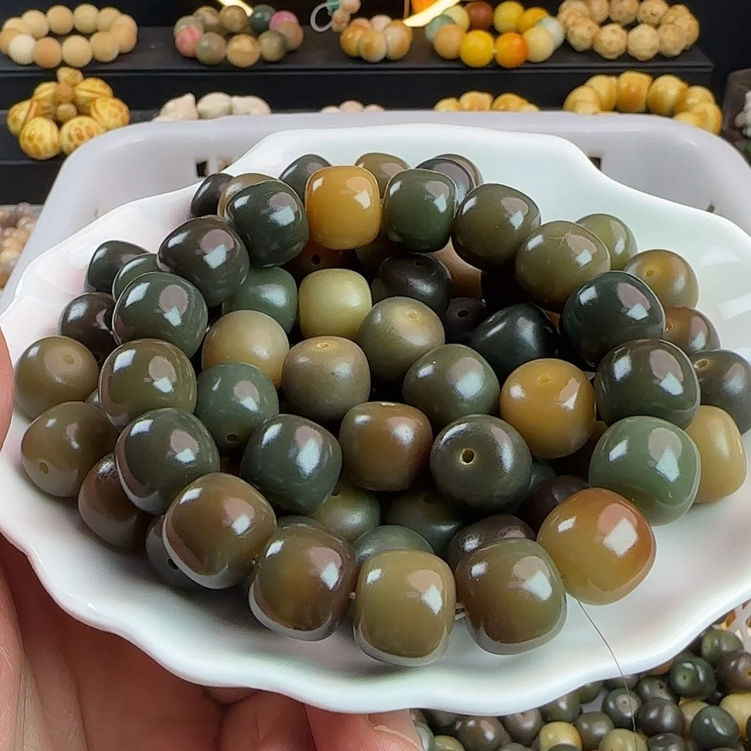 菩提根/象牙果手串卡14干磨敦煌桶50颗➕50颗备用珠