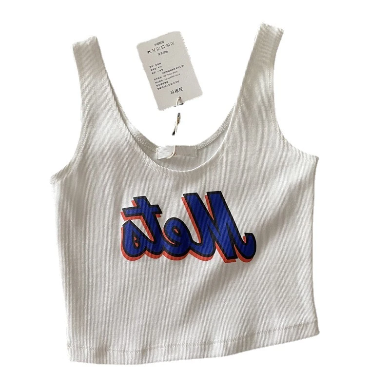 黑色短款吊带背心女2022夏内搭无袖辣妹上衣欧美性感紧身外穿打底