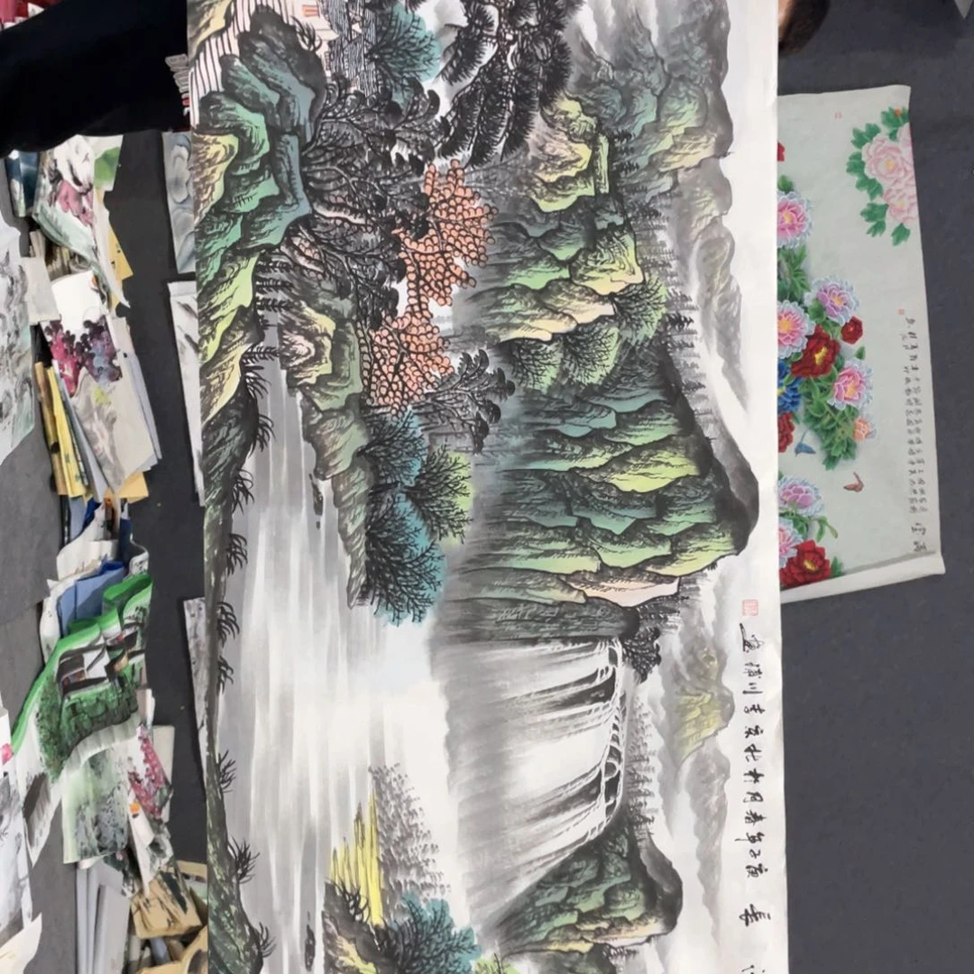 国画国画作品画心一张