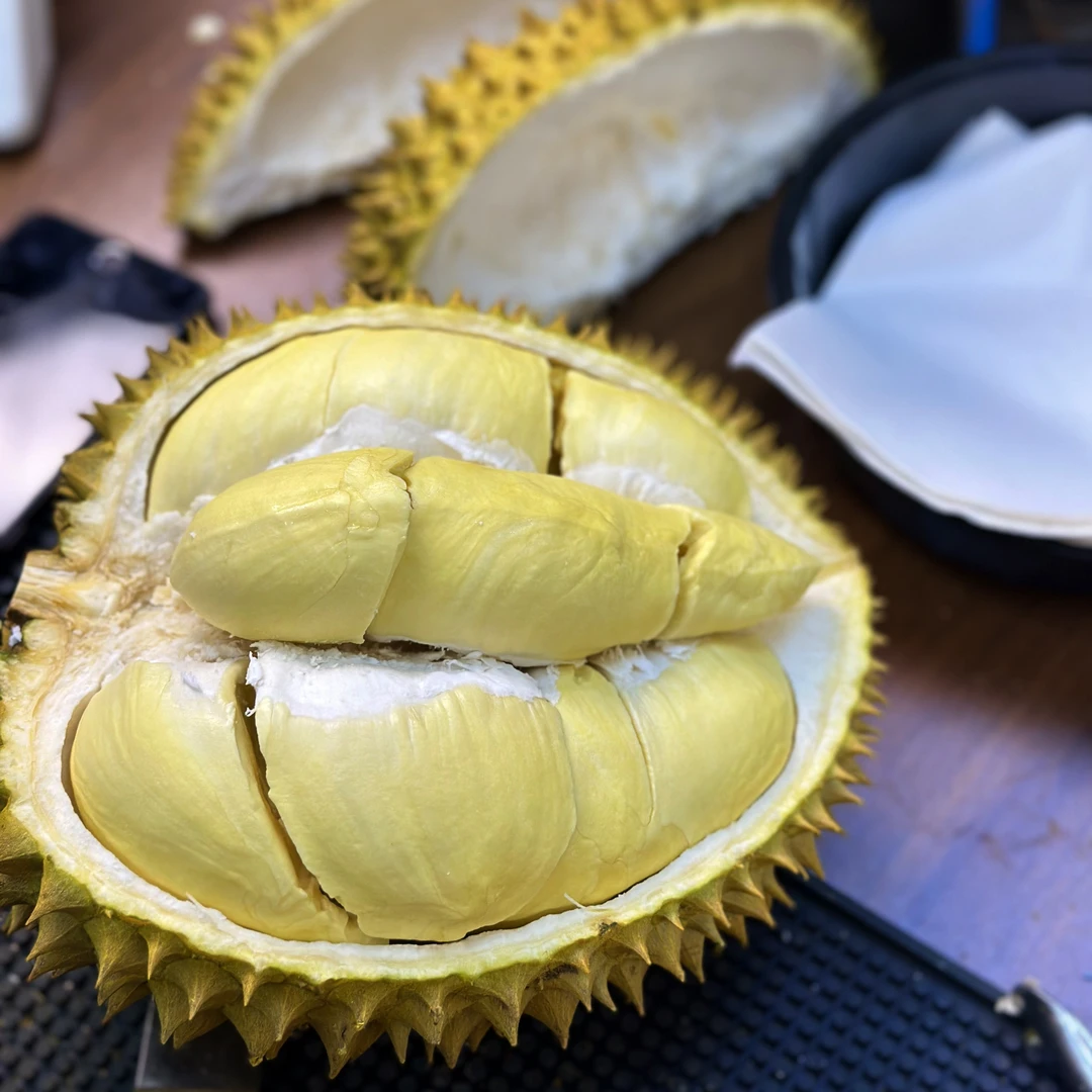 AA级泰国东部鲜榴莲（现场开果肉）核小[斤]金枕泰国