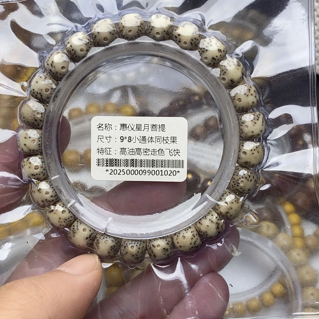 手串星月菩提9/8小通体同枝果